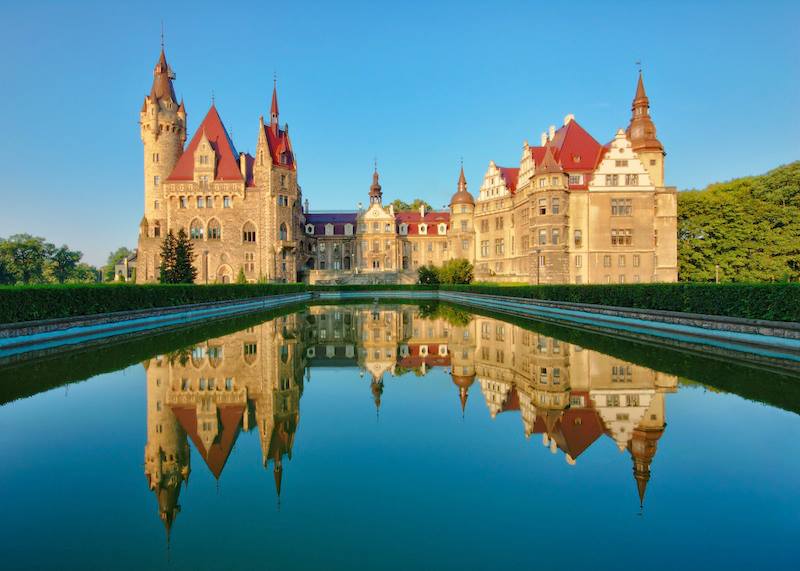 Castle Moszna near Opole Silesia Poland