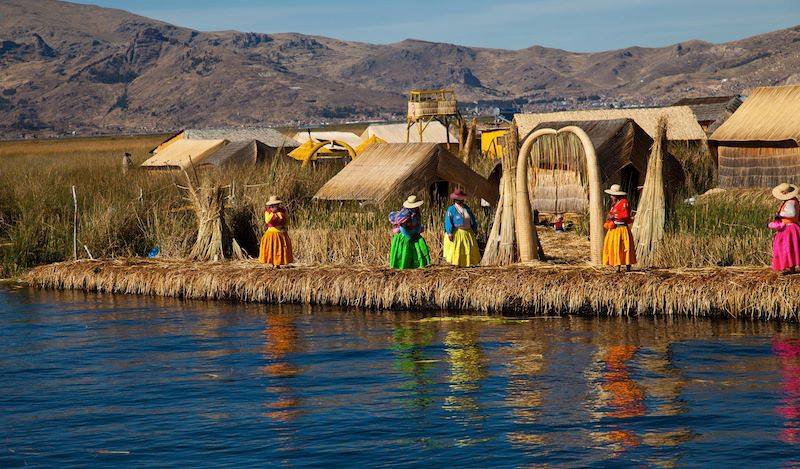 Floating islands of the Uros Lake Titicaca Perù 3856 m