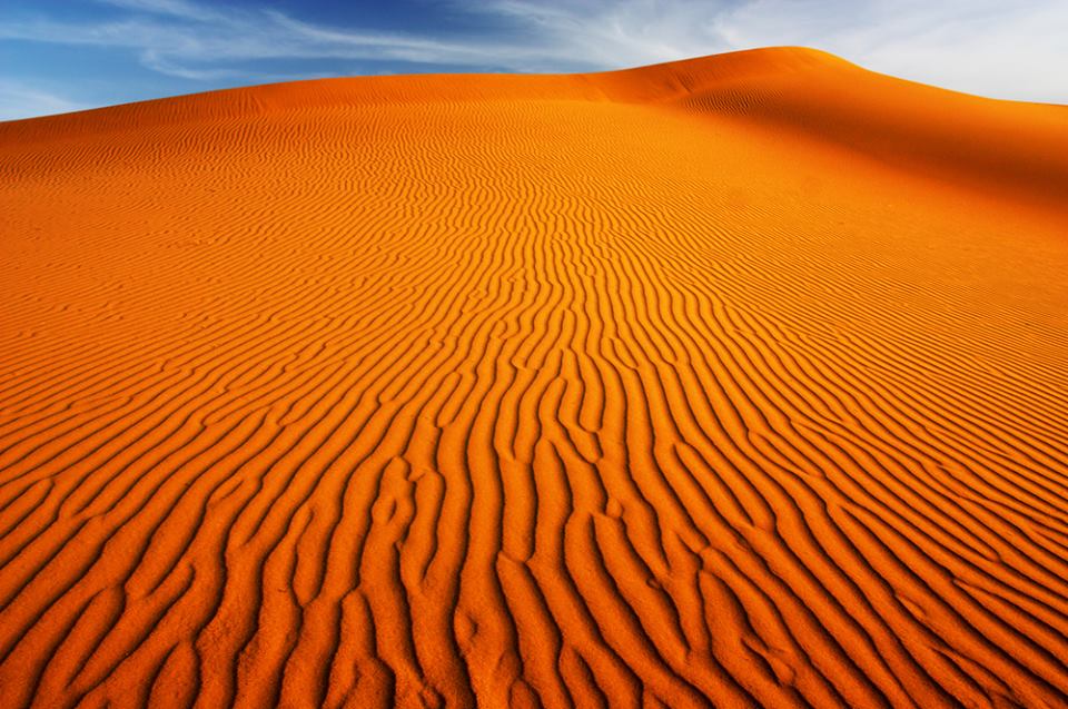 Red desert Uzbekistan