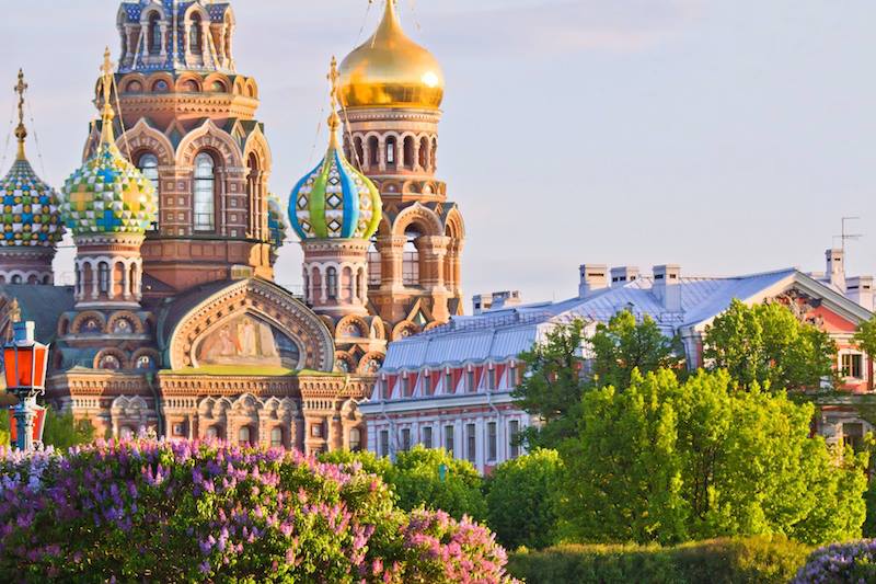 Saint Petersburg Russia Orthodox Church Spas na Krovi