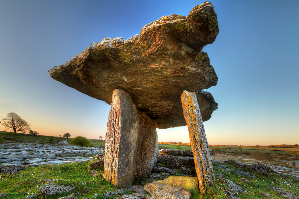 5 000 years old Polnabrone Dolmen in Burren Co