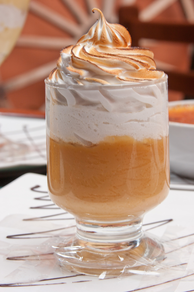 A traditional Peruvian dessert Suspiro a la limeÃ Â±a 4