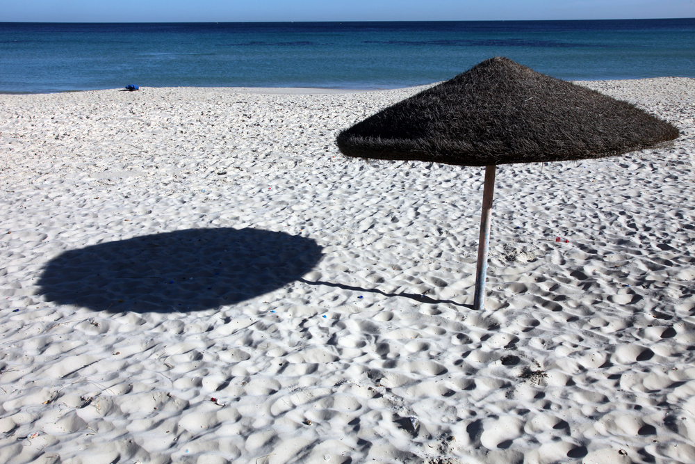 Beach on a sunny day Sousse Tunisia 