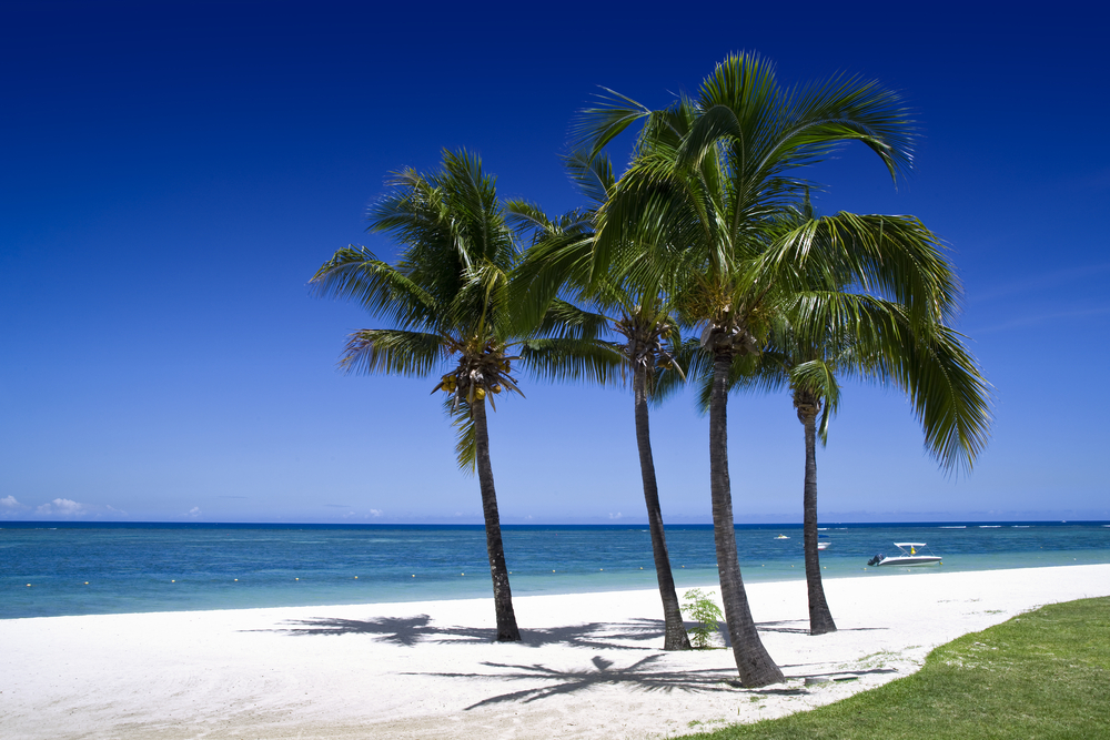 Beautiful tropical 9beach in luxury resort in Mauritius 