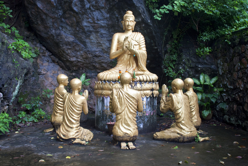 Buddha statues in Luang Prabang Laos 