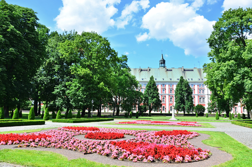 Chopins Park in Poznan Poland 