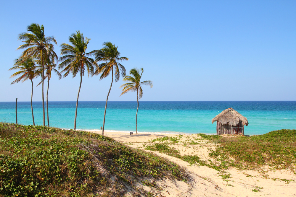 Cuba Caribbean beach Playa Megano in Playas del Este part of Havana Province