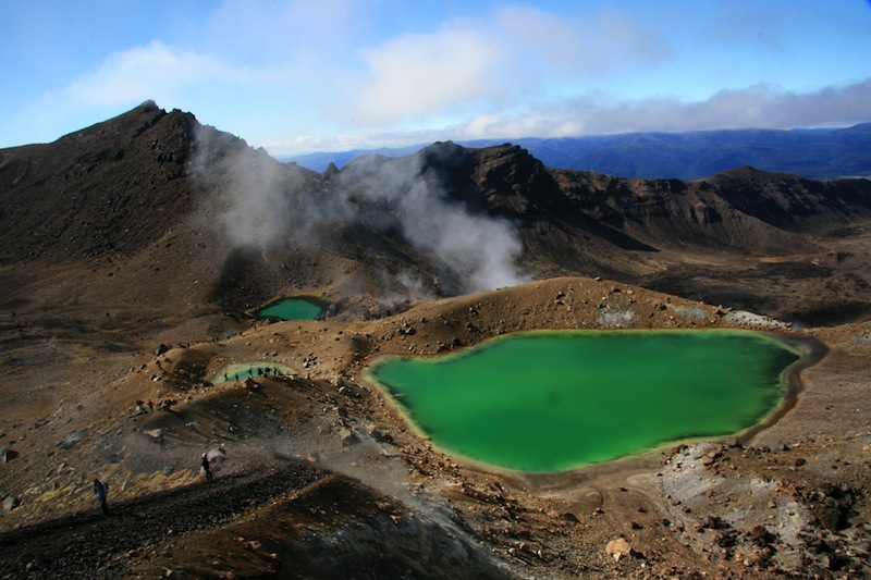Emerald Green Lake Tongariro National Park New Zealand 