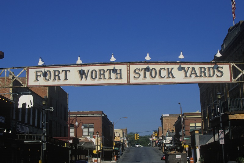 Entrance to Fort Worth Stockyards Texas 