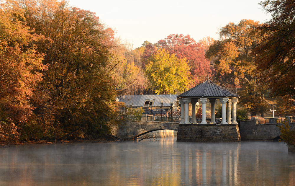 Gazebo at Lake Meer in Piedmont Park in Atlanta Georgia