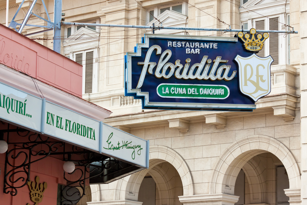 HAVANA JANUARY 15 The historic Floridita restaurant January 152012 in Havana