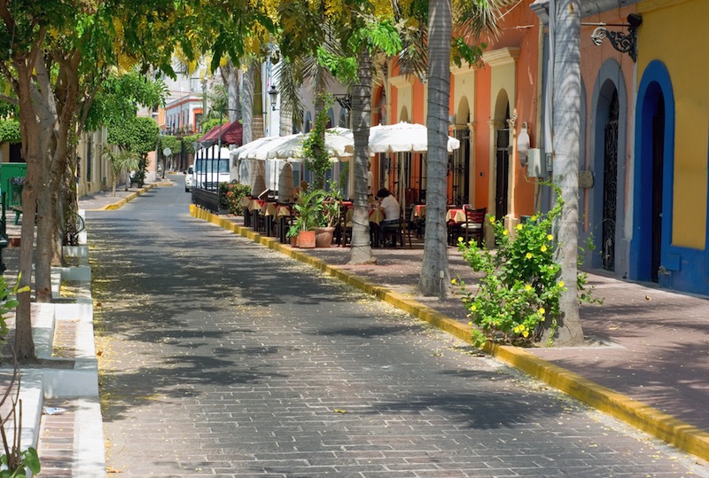 Historic District in Mazatlan Mexico 