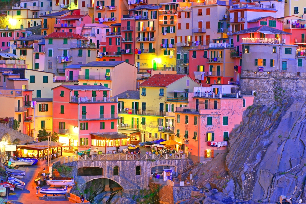 Italian sea village Manarola in Cinque Terre 