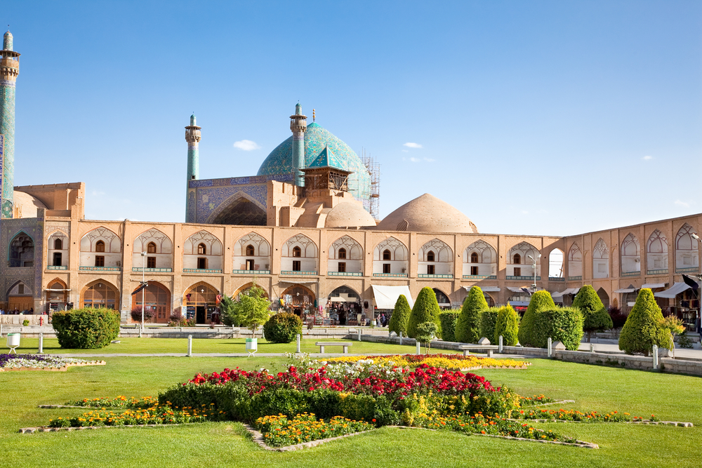 Jame Abbasi mosque on Naqsh i Jahan Square Esfahan Isfahan 