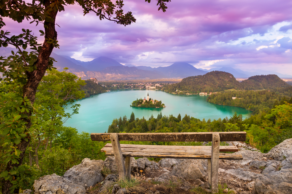 Julian Alps Lake Bled with St