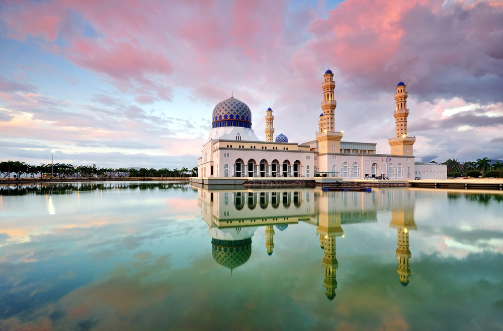 Kota Kinabalu City Floating Mosque Sabah Borneo East Malaysia