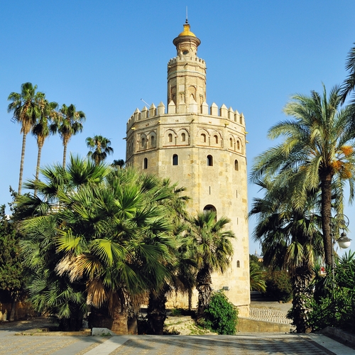 La Torre de Oro Tower of Gold was built by the Moors in 13th century
