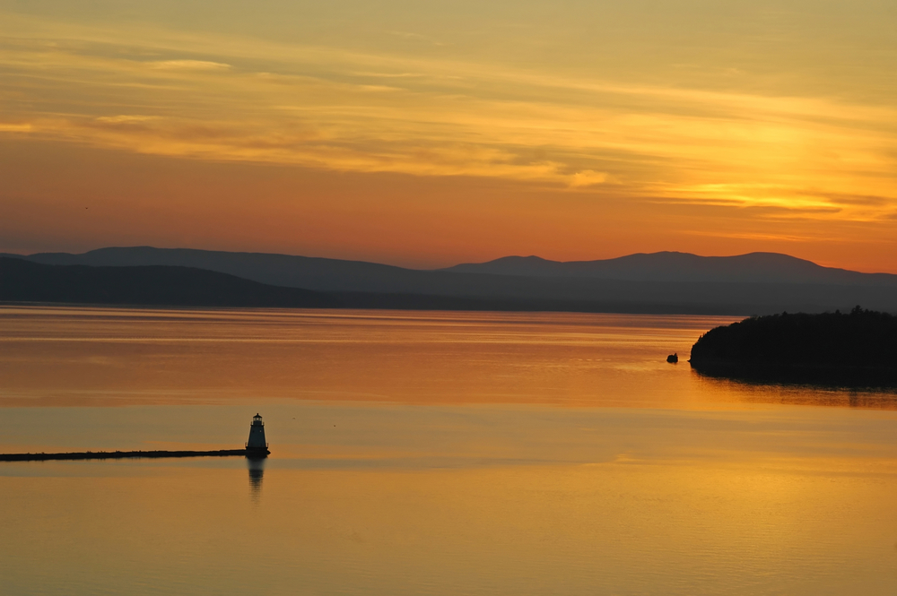 Lake Champlain Vermont USA