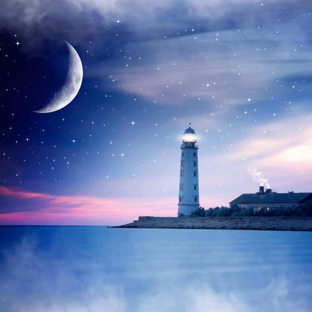 Lighthouse at night 