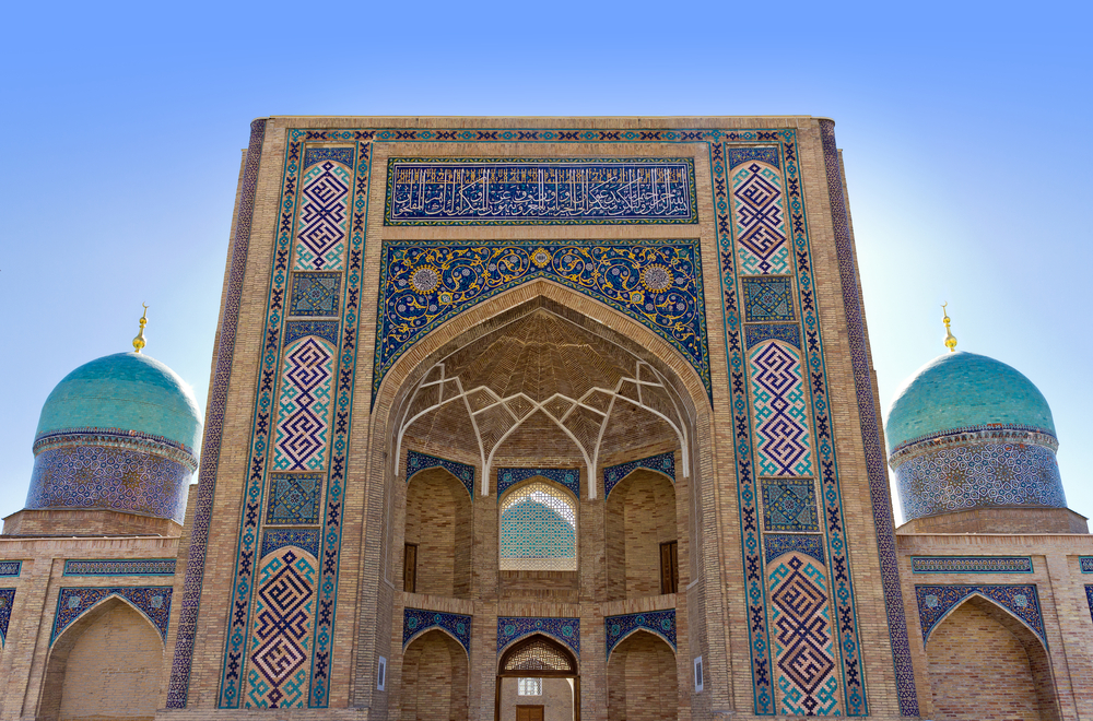 Madrasah Burokhon in Tashkent front view 
