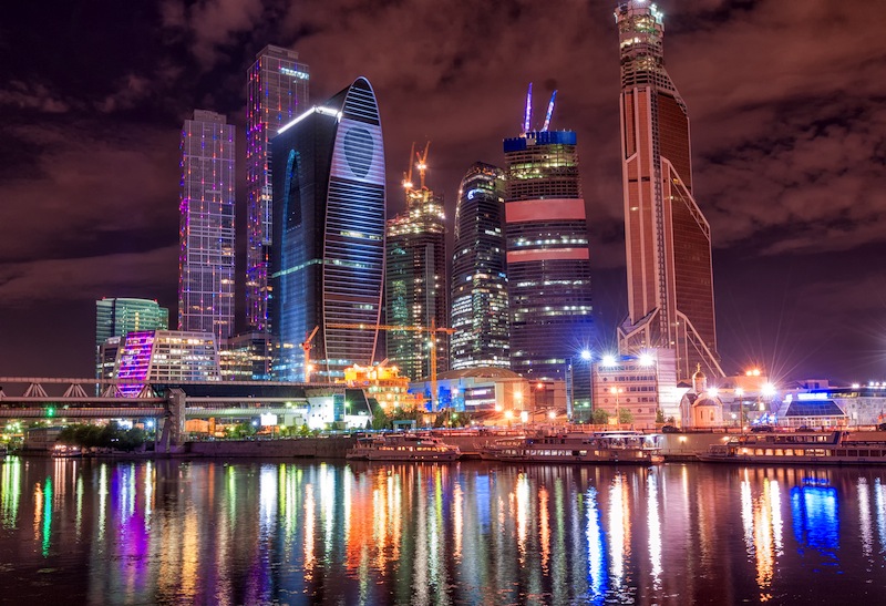 Moscow city by the night jpg