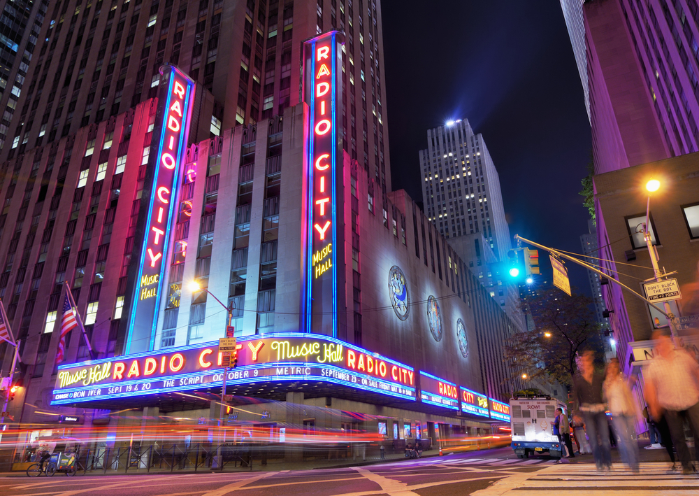 NEW YORK CITY MAY 12 Radio City Music Hall at Rockefeller Center May 12 2012 in New York