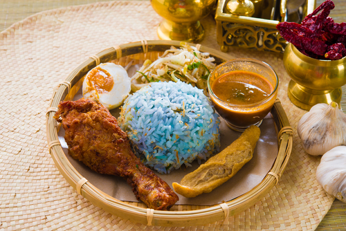 Nasi kerabu popular ramadan food in malaysia 