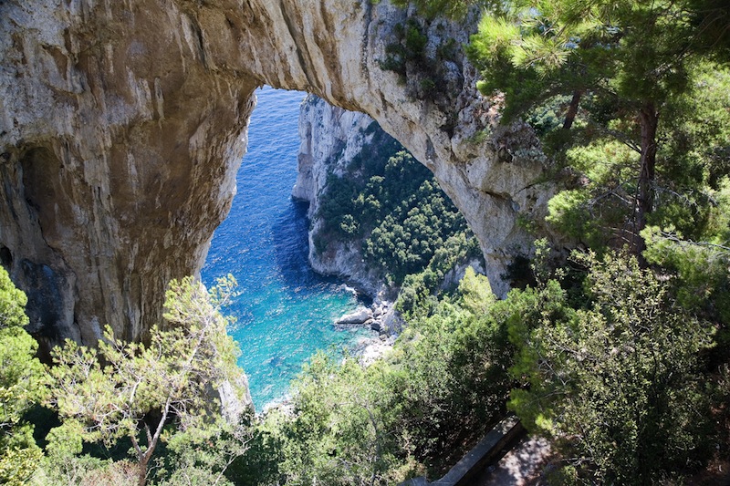 Natural Arch in Capri Italy 