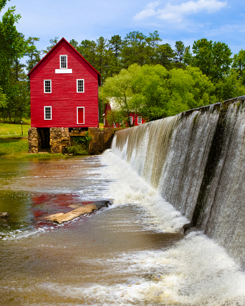 Starrs Mill a historic landmark near Atlanta Georgia 