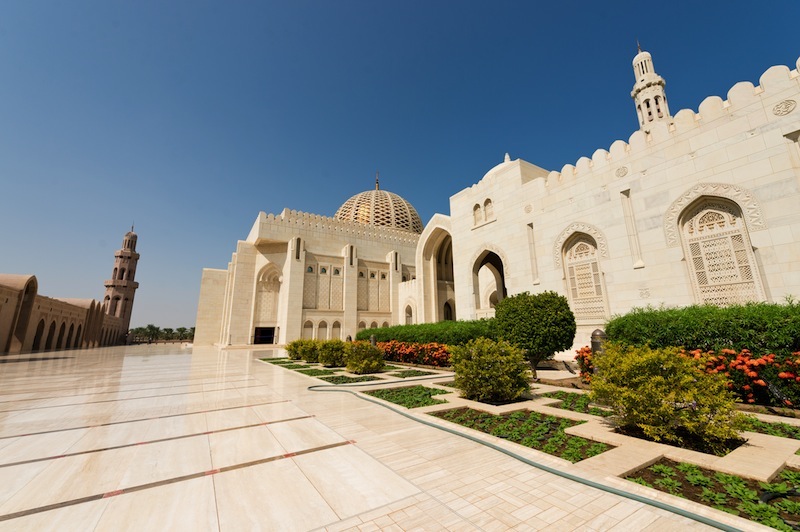 Sultan Qaboos Grand Mosque in Muscat Oman