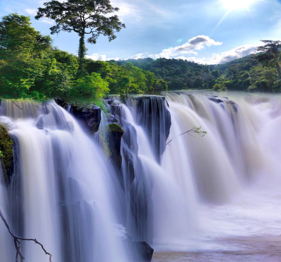 Tad Pa Suam Waterfall Southern Laos