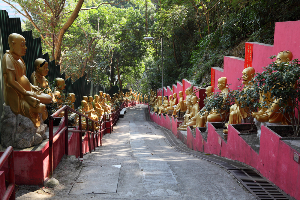 Temple of 10000 Buddhas in Hong Kong 
