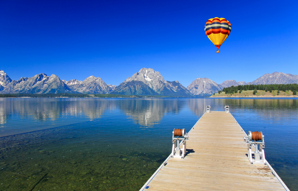 The Grand Teton National Park in Wyoming USA