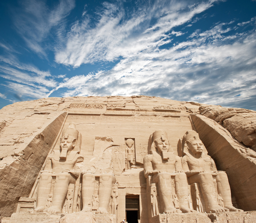 The temple of Abu Simbel in Egypt 