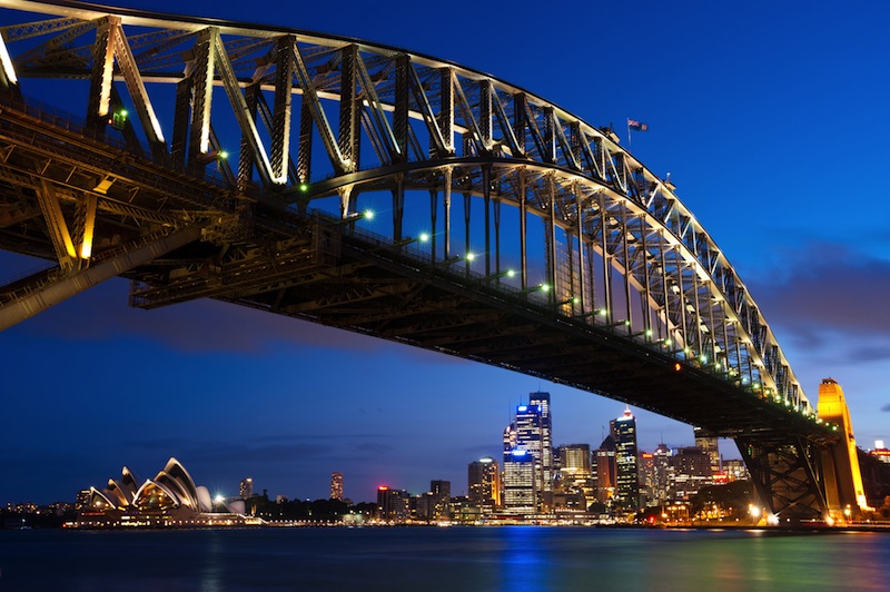 This image shows the Sydney Skyline as seen from Milsons Point Australia 