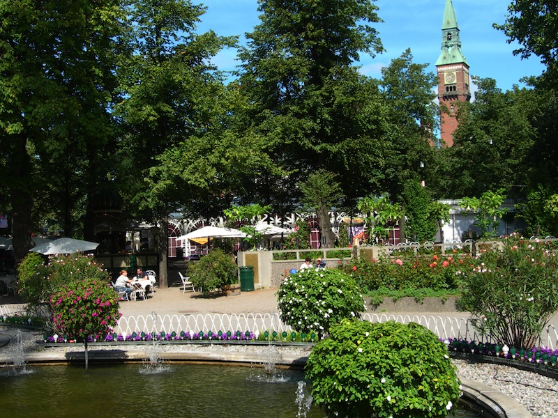 Tivoli garden in Copenhagen