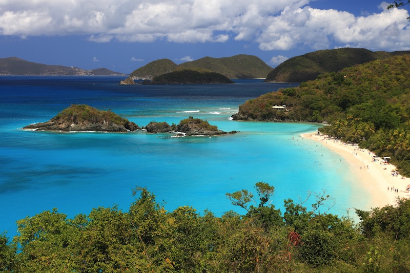 US Virgin Islands in the Caribbean