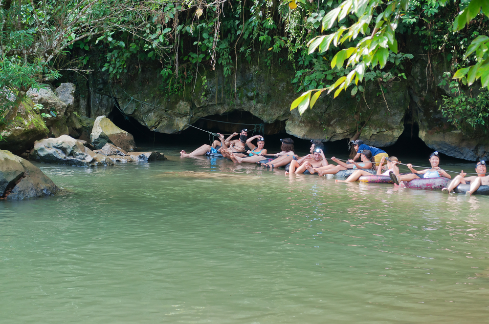 VANG VIENG LAOS DEC 7 Tham Nam Water Cave for cave tubing on Dec 7 2012 in Vang Vieng Laos