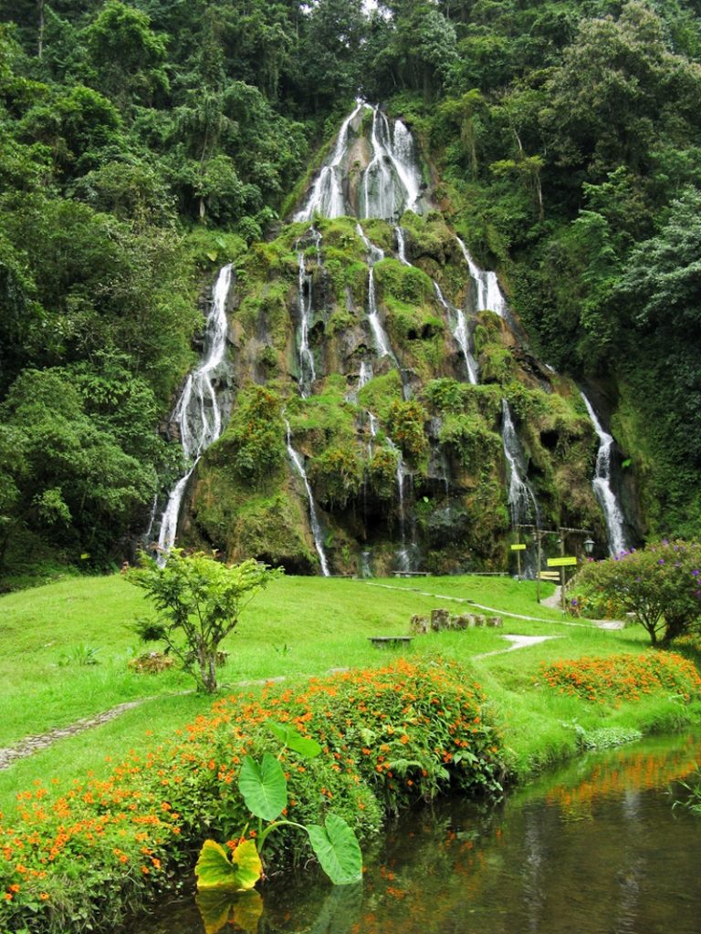 Waterfalls at Santa Rosa de Cabal Colombia