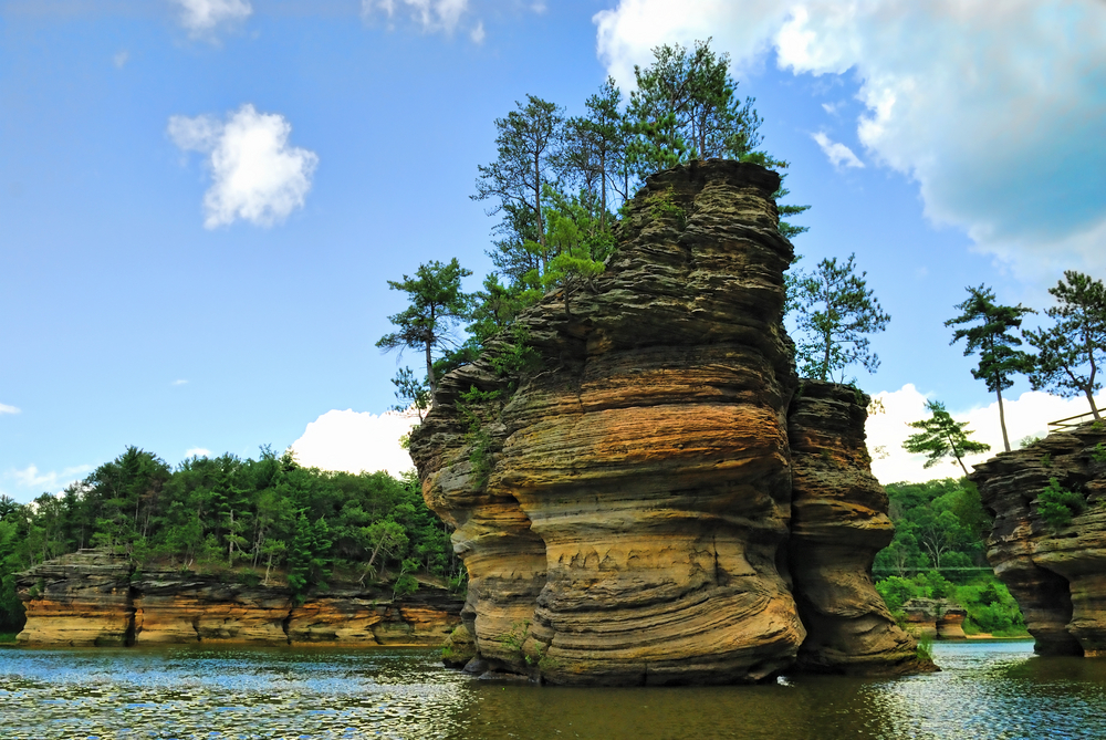 Wisconsin Dells sandstone formation