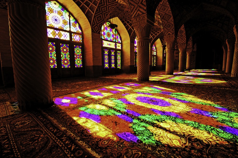 asir al Molk Nasir al Mulk Mosque in Shiraz Iran 