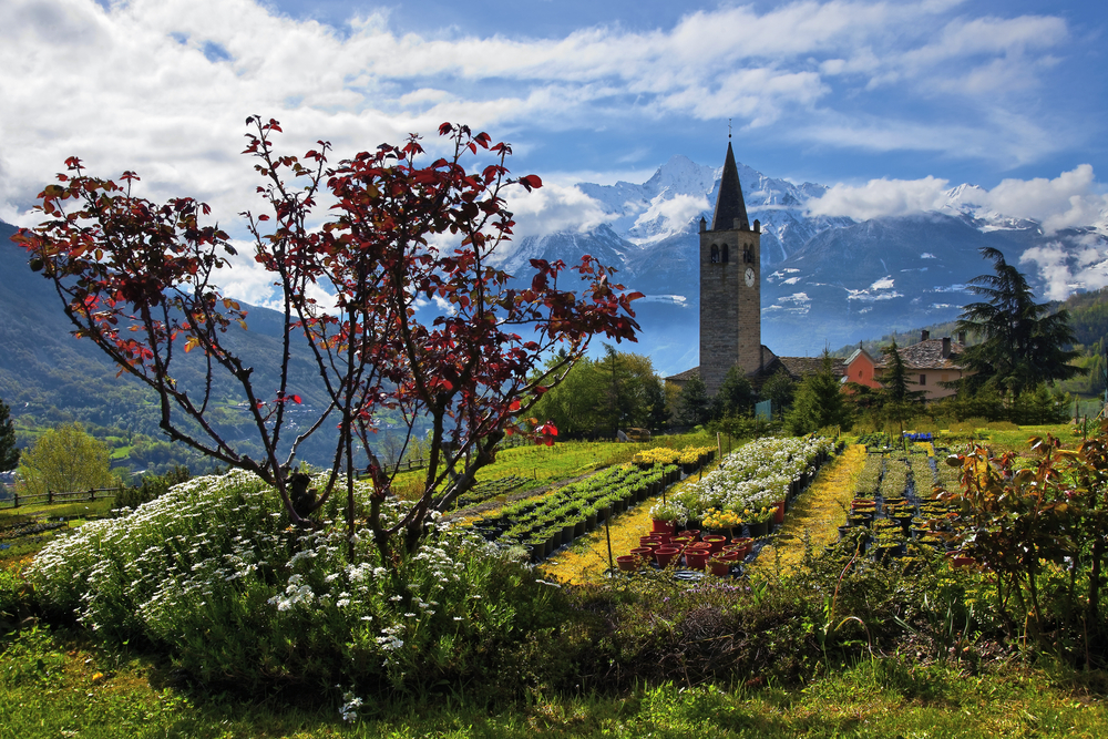 church Santillario Aosta valley Italy 