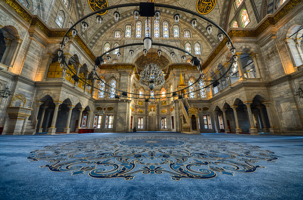 interiors of a Mosque on December 11 2012