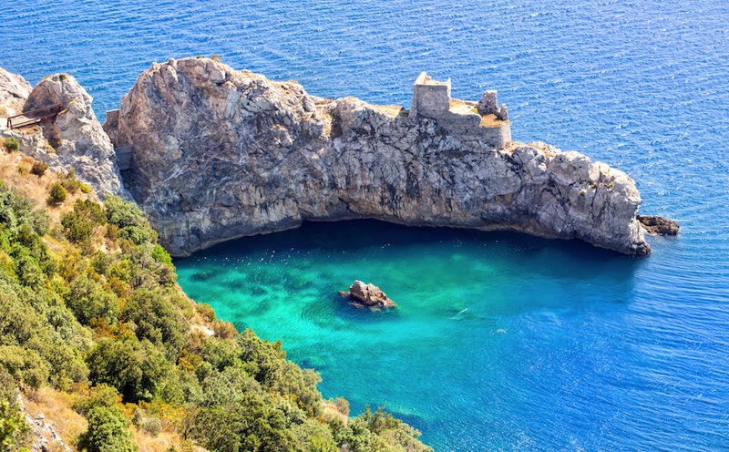 malfi coast on Mediterranean