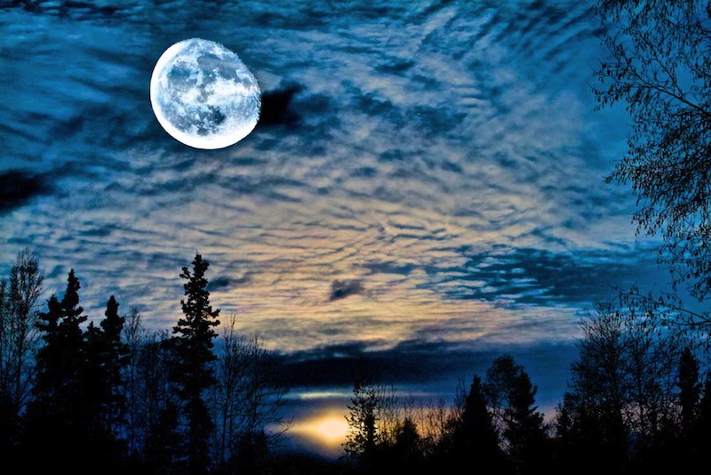 moon over alaska