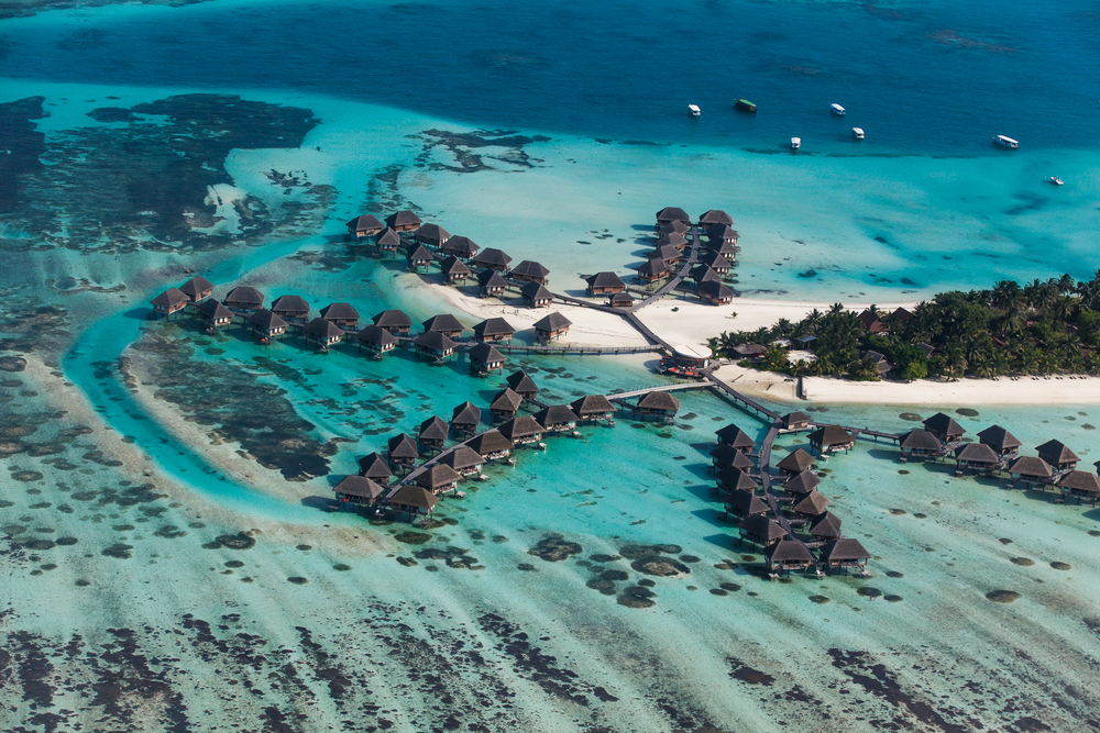 tropical island in Maldives 